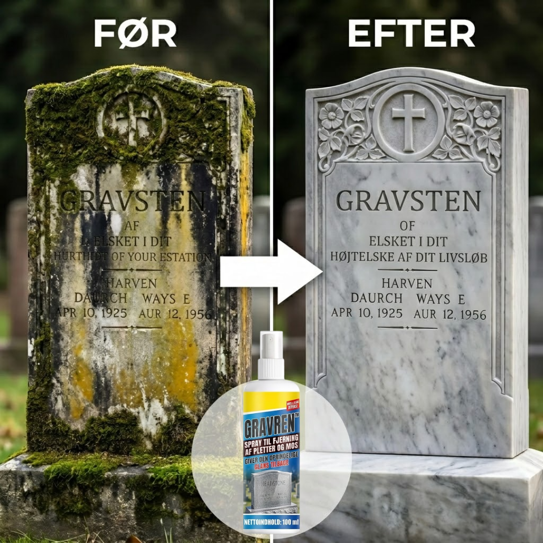 GravRen™ Rengørings- og restaureringsspray til gravsten