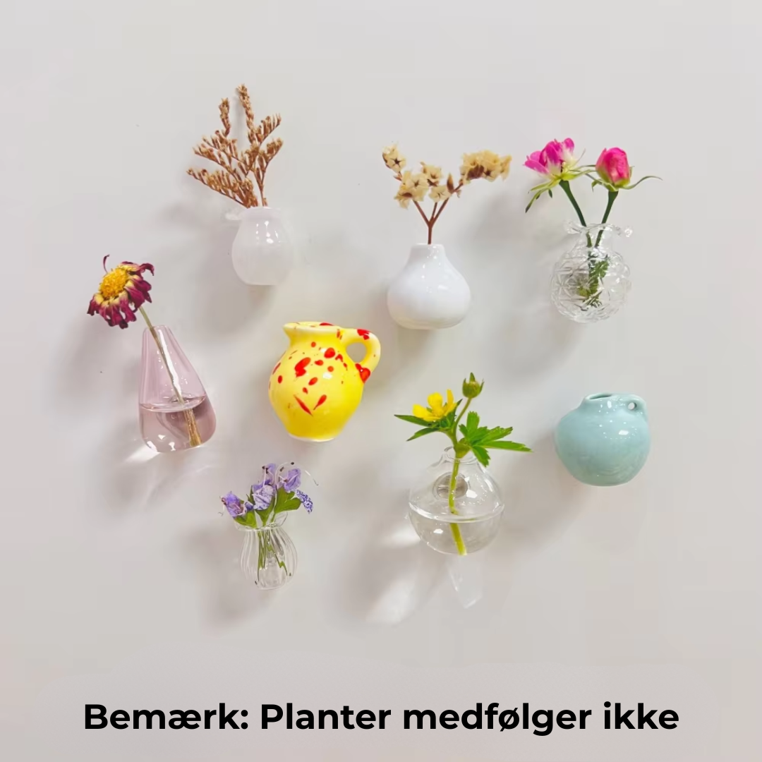 MagnetVase™ – Mini Blomstervase til Køleskab