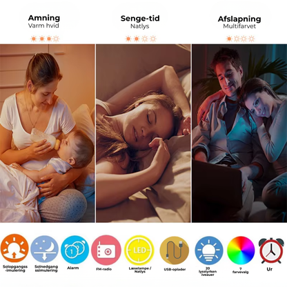 Solopgangslys Vækkeur - Vågn naturligt, når det passer dig
