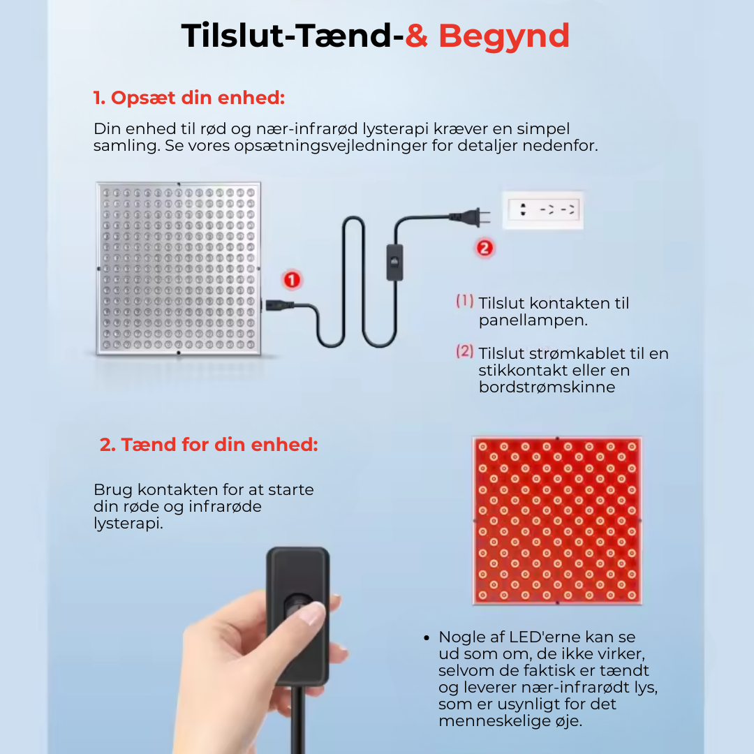 RedPulse™ Rødlysterapi-panel | Fra ømme muskler til strålende hud — Ét panel, uendelige fordele.