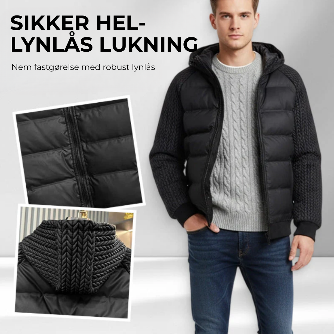 Kristian Jacke | Trods Vinden med Stil — Den Ultimative Herre Hættetrøje!