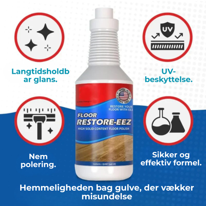 GulvGlans™  Nye gulve uden slibning, på én eftermiddag