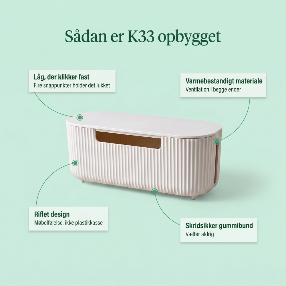 KabelOrdre™  Smart kabelorganizer 