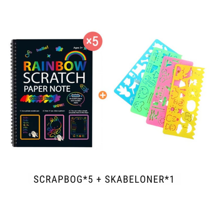 FarveKunst | Det magiske regnbueskrabepapir med træpen