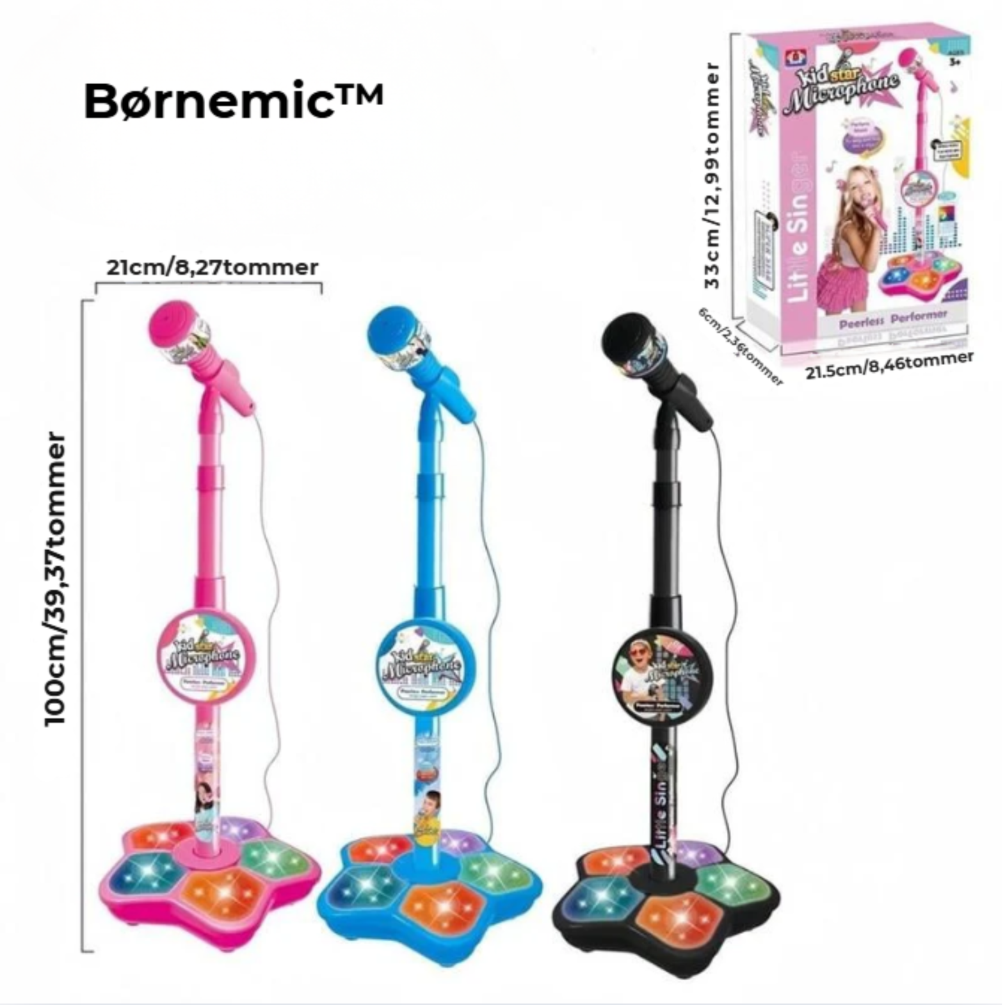 Børnemic™ | Sjov Karaoke-Mikrofon til Børn