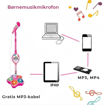 Børnemic™ | Sjov Karaoke-Mikrofon til Børn
