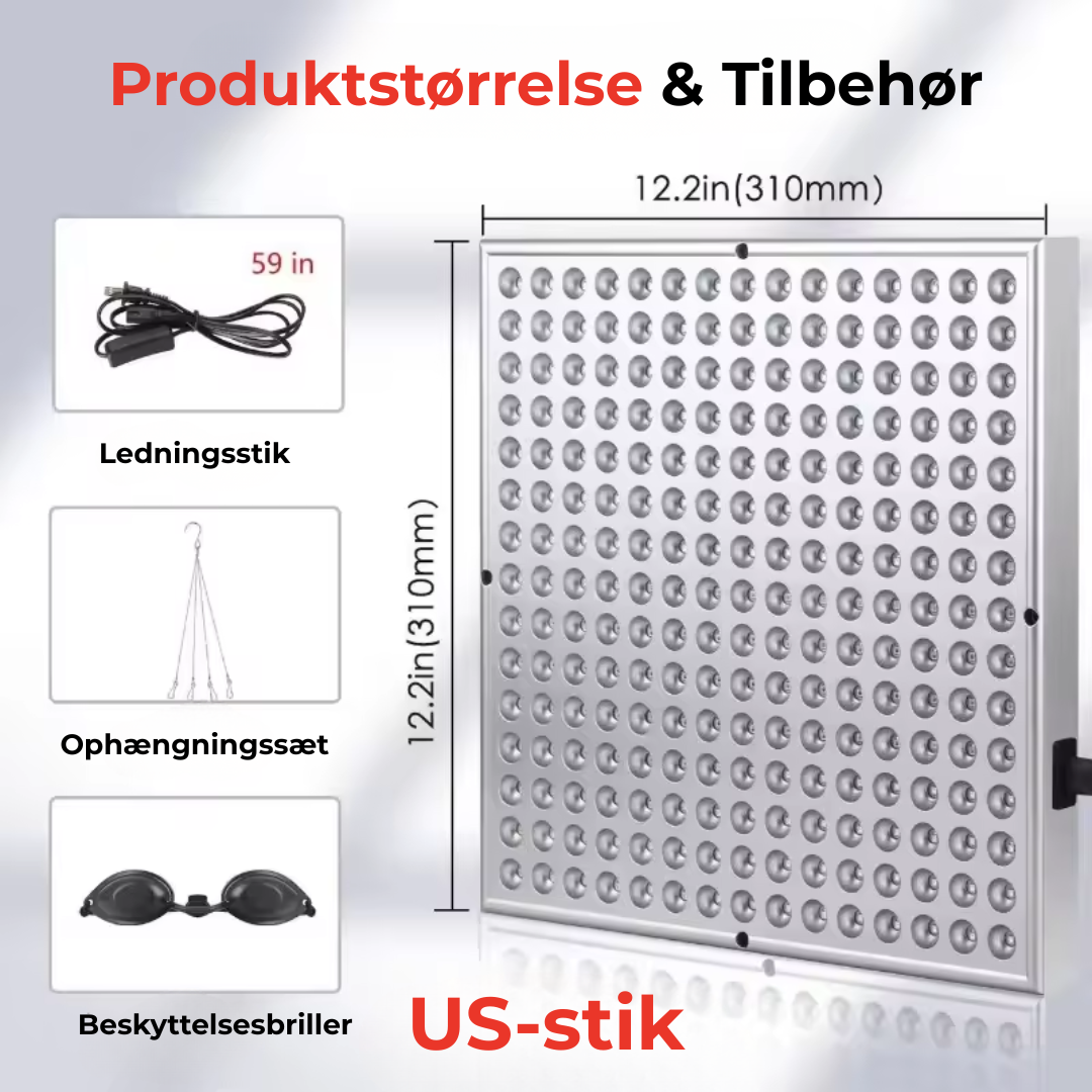 RedPulse™ Rødlysterapi-panel | Fra ømme muskler til strålende hud — Ét panel, uendelige fordele.