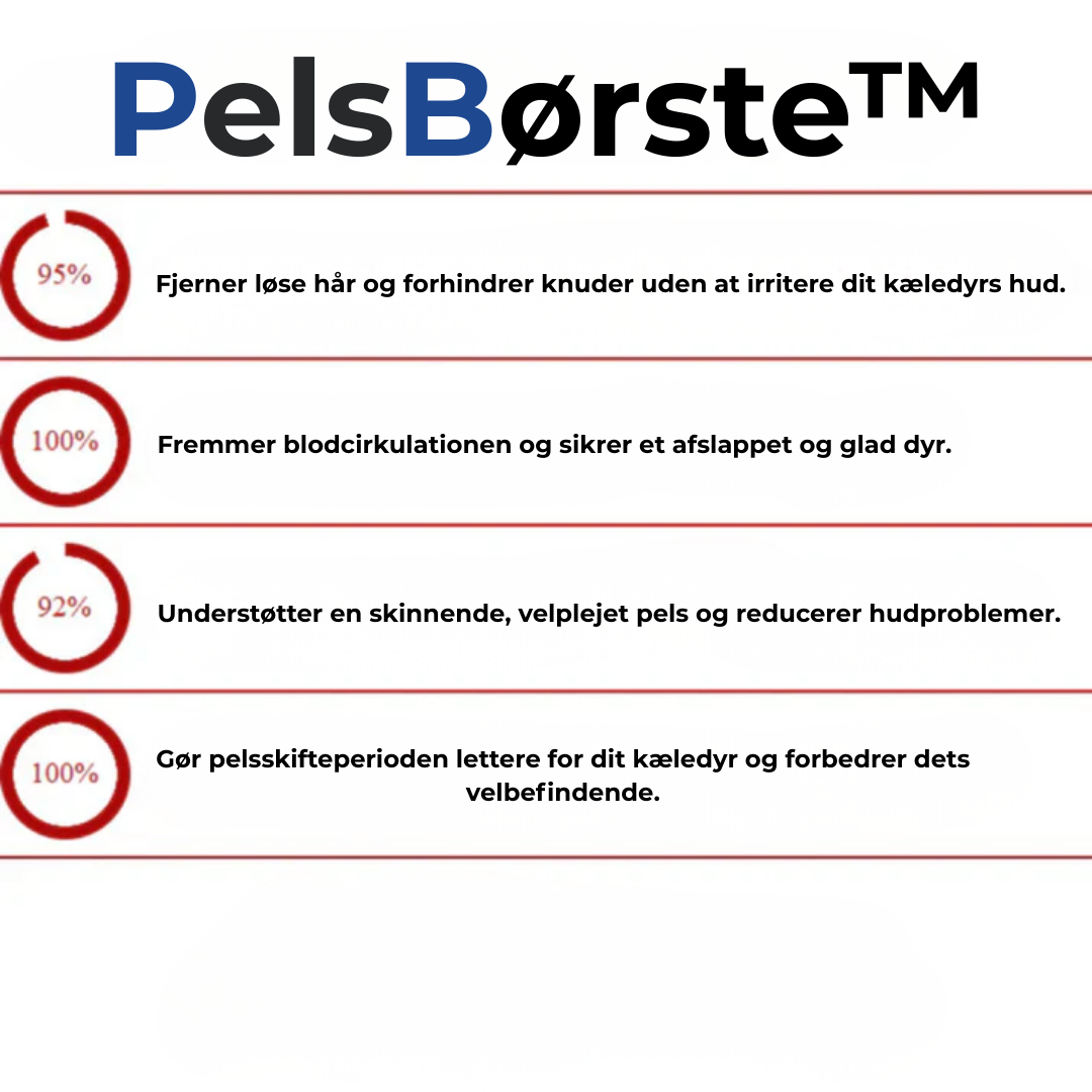 PelsBørste™ | Den ultimative hundebørste mod fældning og lopper