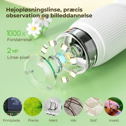 MikroExplorer™ | 1000X™ Opdag Mikroskopiske Detaljer På Sekunder