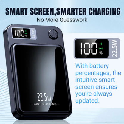 Magnetisk PowerBank | Løb Aldrig Tør for Strøm — Mød den Ultra Slim 22.5W Hurtigopladende Powerbank!