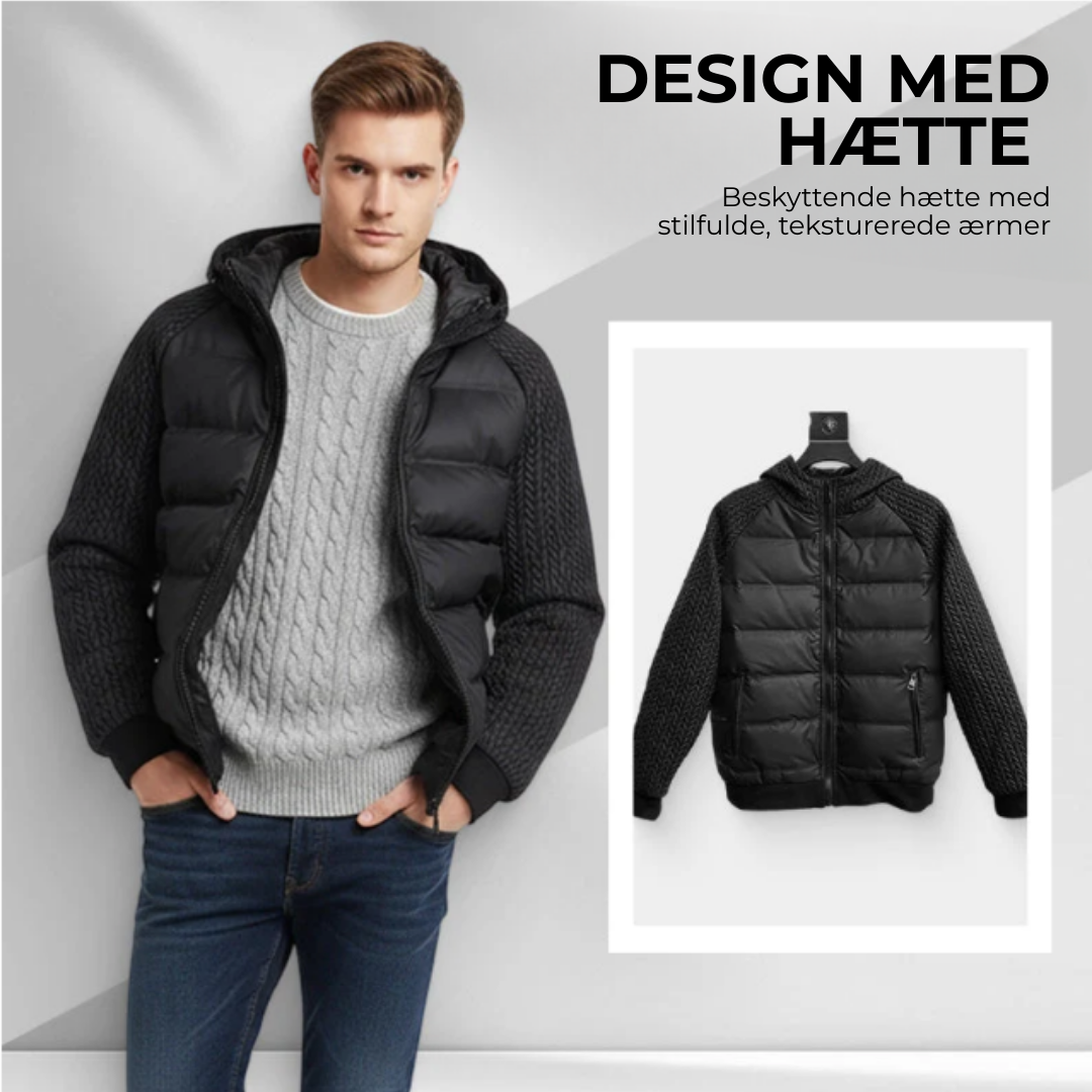 Kristian Jacke | Trods Vinden med Stil — Den Ultimative Herre Hættetrøje!