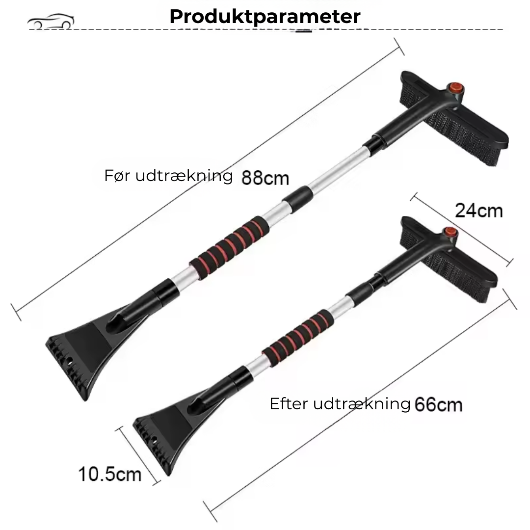 AutoSneSkovl™ | Fra frostramt bil til klar kørsel – på under ét minut
