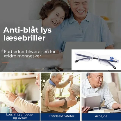 SmartSyn™ HD-læsebriller med auto-zoom – ét par erstatter alle dine briller