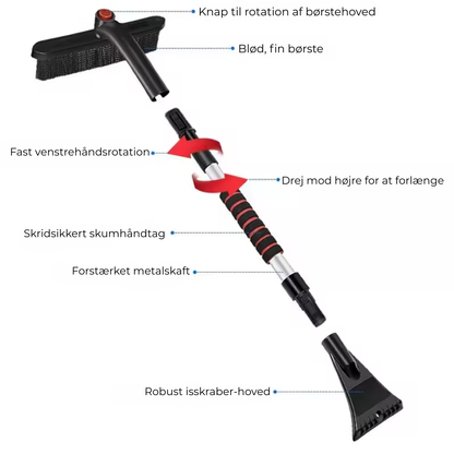 AutoSneSkovl™ | Fra frostramt bil til klar kørsel – på under ét minut