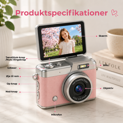 MindeSnap™ Lille kamera, store minder