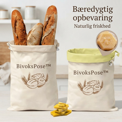 BivoksPose™ Holder dit brød frisk 3× længere - naturligt og genanvendeligt