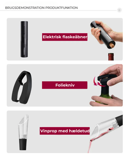 EasyVin™ | Åbn vin med ét tryk – elegance og bekvemmelighed i samme sæt