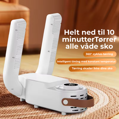 Tørrer våde sko skånsomt og sikkert