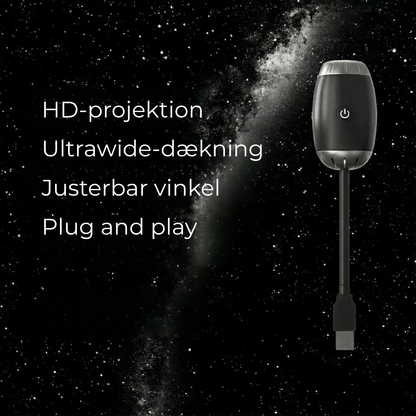 StjerneGlød™  Mini natlys med galaxieprojektion