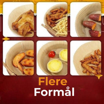 Air Fryer Liner | Airfryer engangsliner i bagepapir