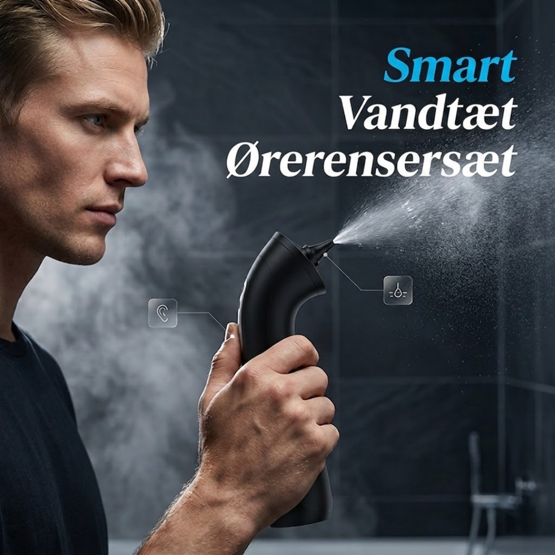 ØreFlow™ Elektrisk øreskyller – alternativet til vatpinde