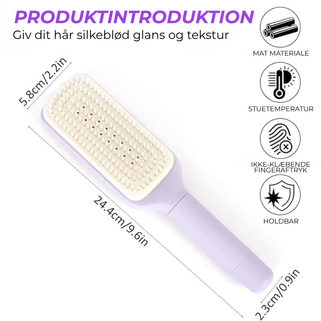 LykkeBørste| Den Smarte Kam Der Rengør Sig Selv