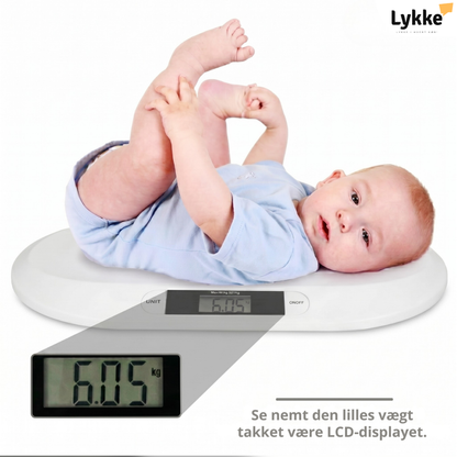 BabyVægt™ Elektronisk babyvægt med LCD – præcis vejning til 0-3 år – op til 20 kg