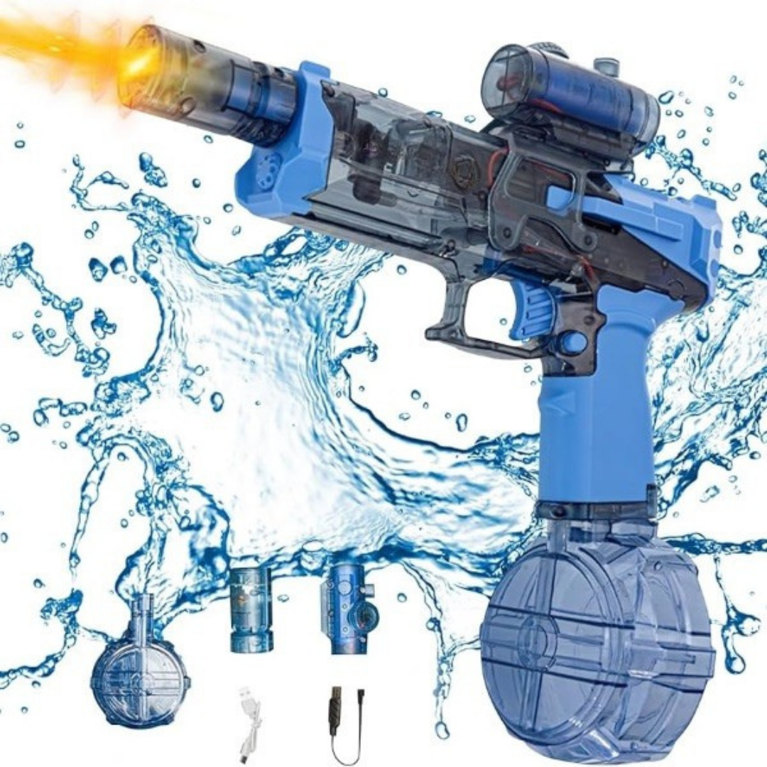 SplashGun - Skyder 10 meter, lyser i mørket, holder i timevis