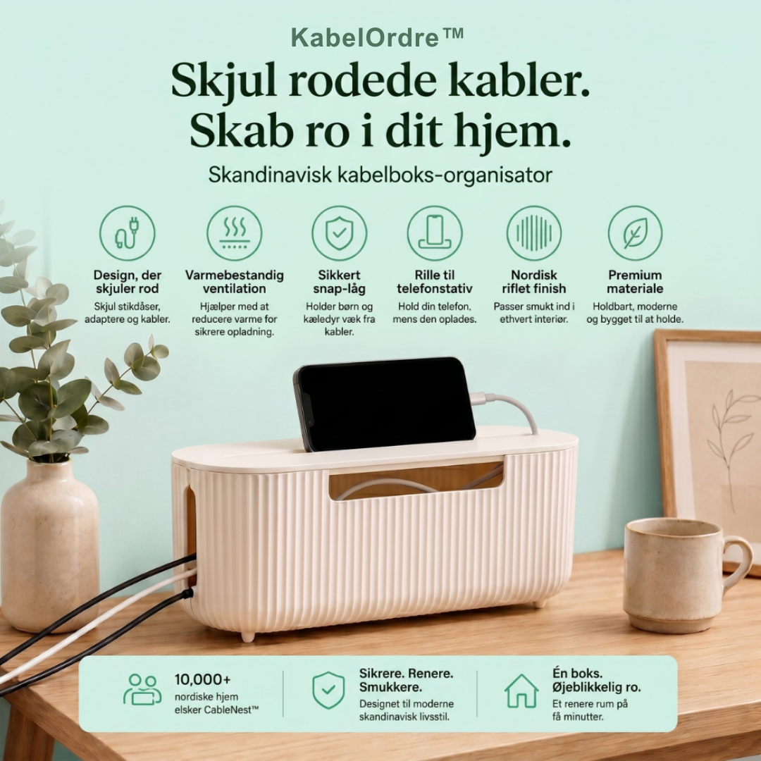 KabelOrdre™  Smart kabelorganizer 