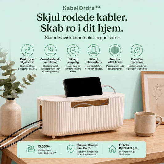 KabelOrdre™  Smart kabelorganizer 