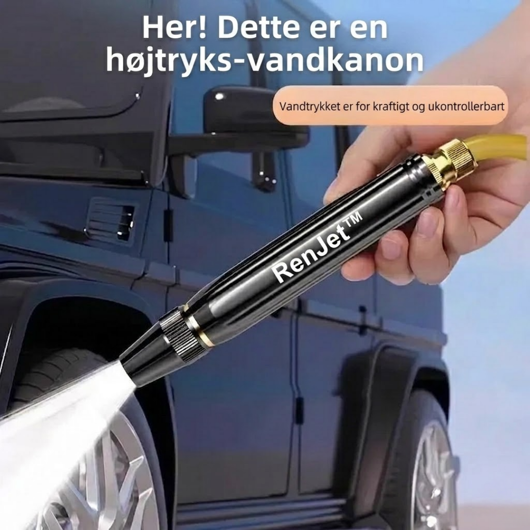 RenJet™ Højtryks Rengøringspistol med gratis 5 meters slange og 4 connectors