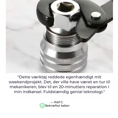 UniversalNøgle™ Én nøgle der passer på alle størrelser, også slidte bolte