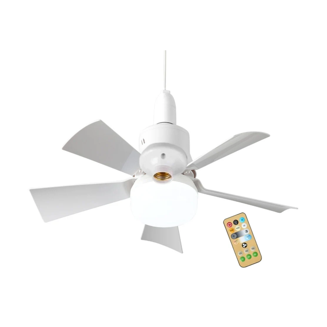 SocketFan™ 2-i-1 loftventilator med LED-lys