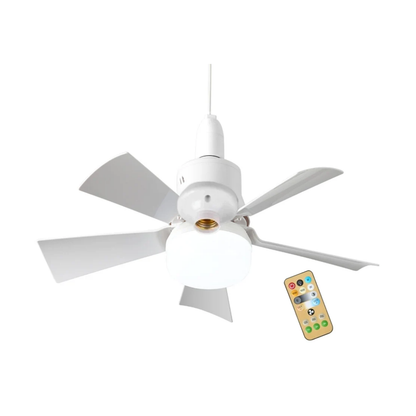 SocketFan™ 2-i-1 loftventilator med LED-lys