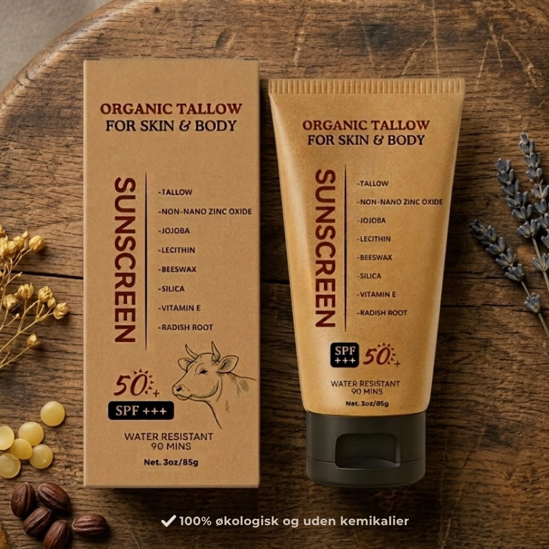 Naturlig Solcreme SPF 50+  Beskytter huden og er god for naturen