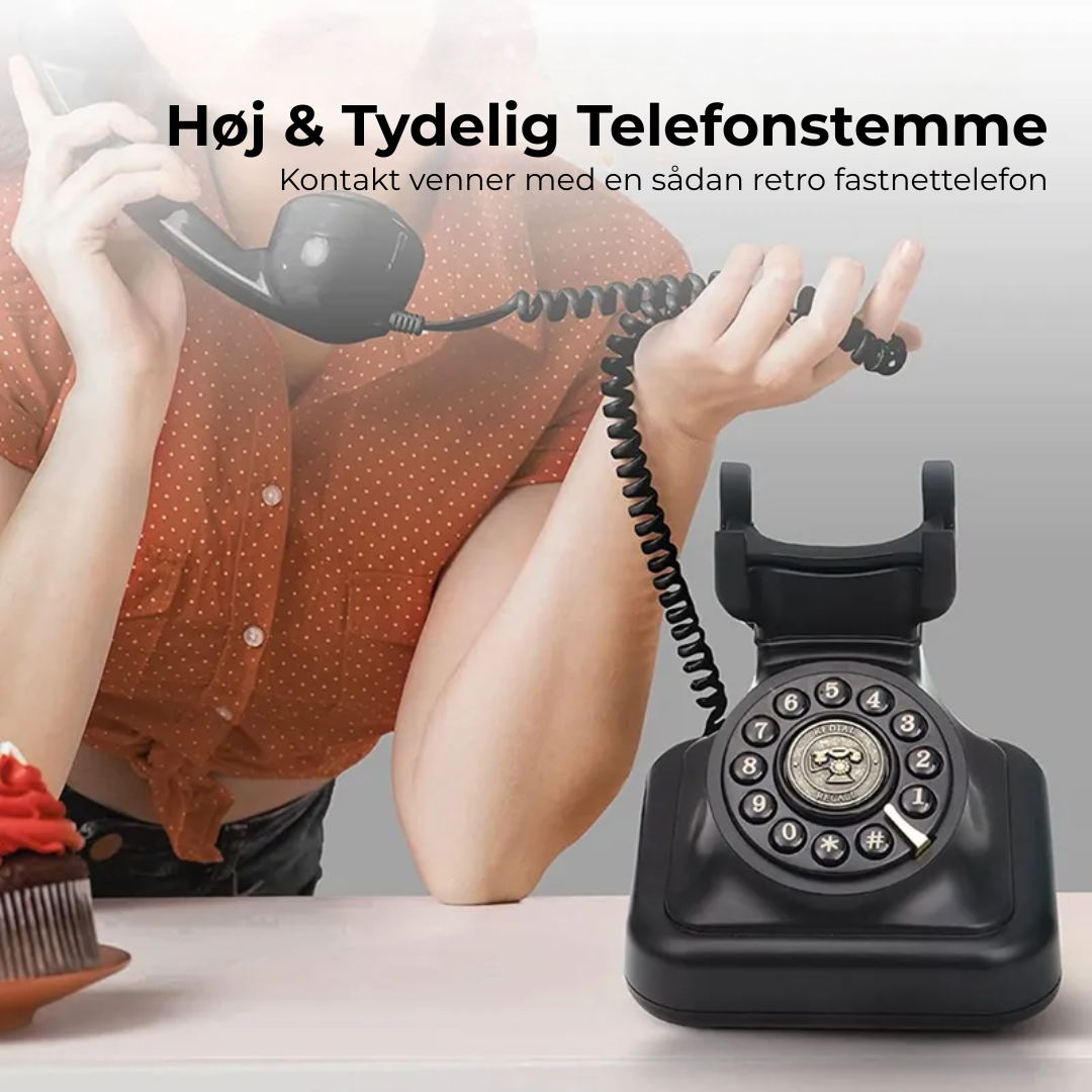 RingSomFør™ – Klassisk drejeskivetelefon, forbundet til din smartphone