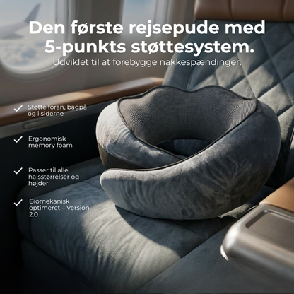 FlyPude™ | Sov på flyet som derhjemme - kompakt og ergonomisk