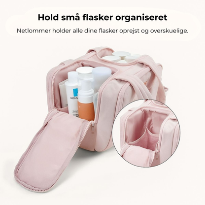 PlejePak™  4-i-1 toilettaske – alt til din pleje, altid organiseret
