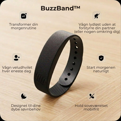 BuzzBand™  Stille vibrationer vækker dig, ikke din partner.