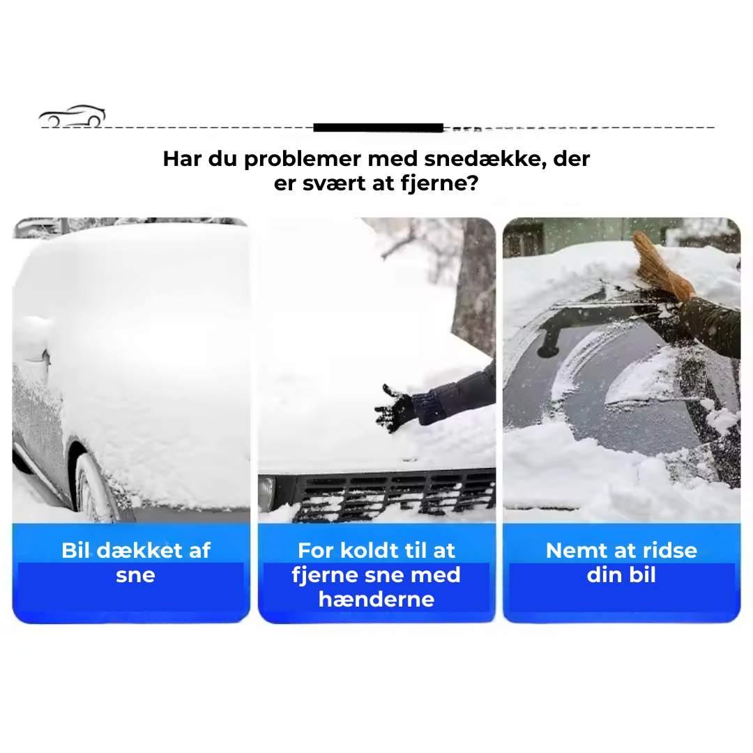 AutoSneSkovl™ | Fra frostramt bil til klar kørsel – på under ét minut