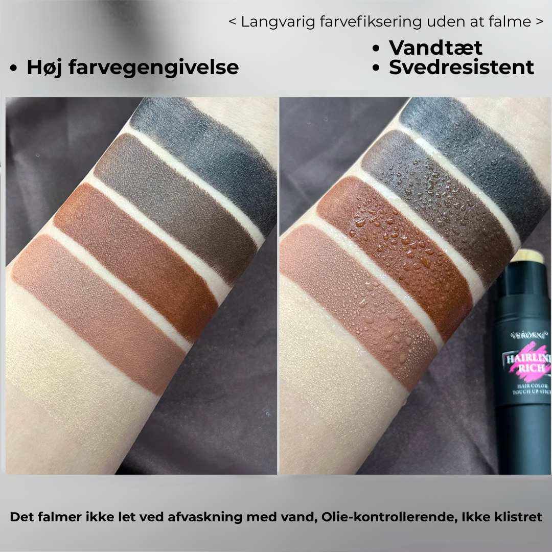 GråVæk™ | Fyldigere Hår på Sekunder – Skjul Tynde Hår & Grå Rødder Øjeblikkeligt!