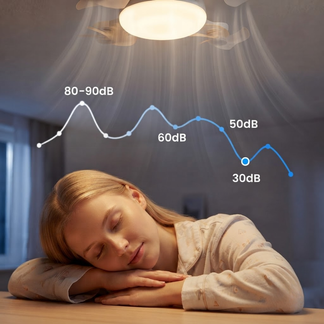 NordBrise™ LED-lampe med lydløs køling og bedre luftstrøm