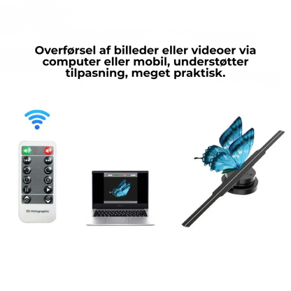 HoloVifte™ 3D l Imponerende stort display og levende billeder
