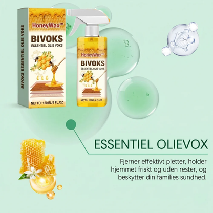 HoneyWax™  Alt-i-en Bivoks-spray til Træpleje