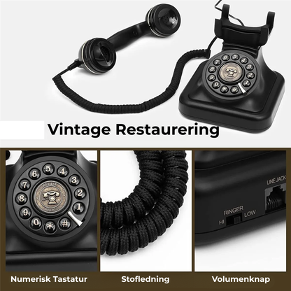 RingSomFør™ – Klassisk drejeskivetelefon, forbundet til din smartphone
