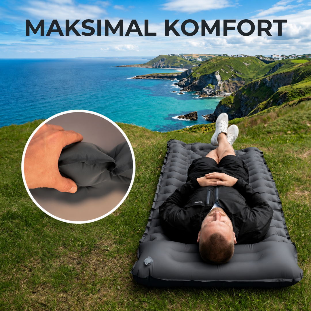 ShelterPad™ Komfortabel søvn, indbygget pumpe, let og kompakt