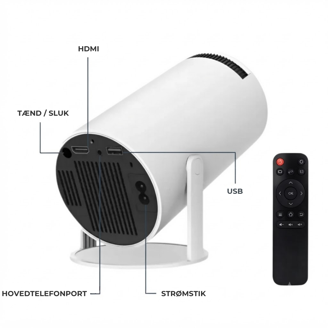 Hjemkino™ HD Smartbeamer - Netflix direkte på væggen.