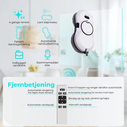 Automatisk Vinduesvasker - Renser vinduer uden stige eller besvær