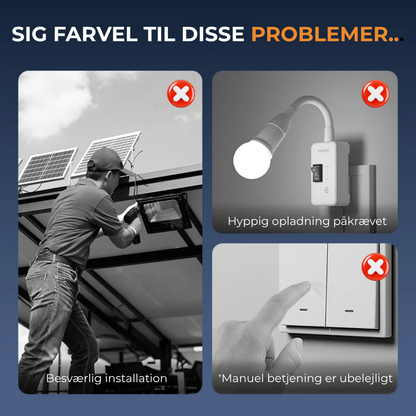 SolKlip™  Solardrevet udendørslampe med bevægelsessensor