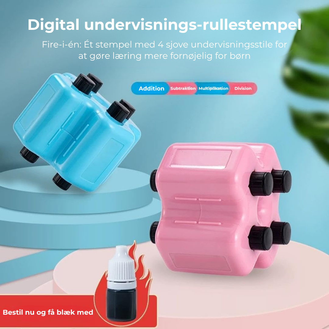 RegnRulle™  Sjov matematikstempel til børn – øv plus, minus, gange og dele